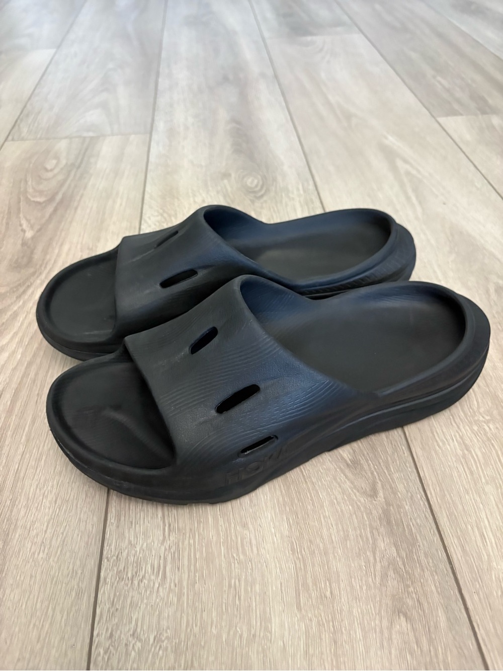 Hoka Ora Recovery 3 Slides Black Unisex Size M9/W11 Slip On Sandals